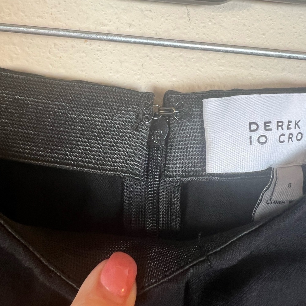 Derek Lam 10 Crosby Black High Rise Tapered Leg Dress Pants Womens Size 8 - Picture 10 of 11